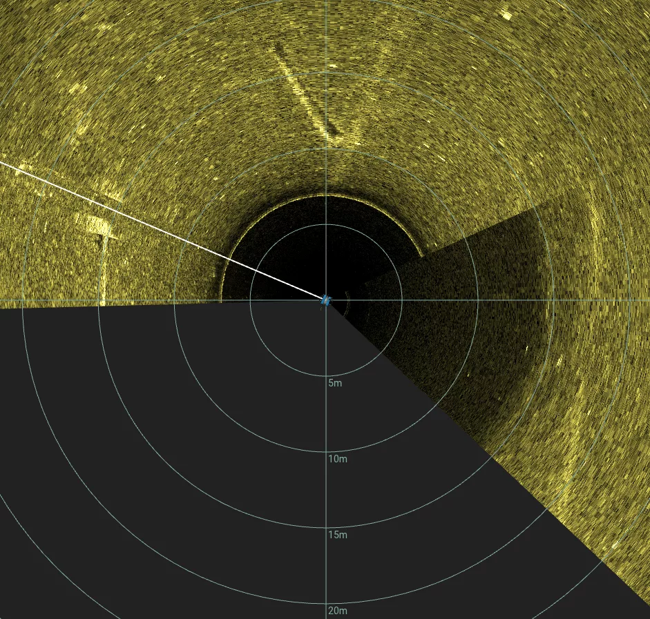 Log Debris (LU044), Lake Union, Seattle, WA — side-scan sonar image 2 of 2