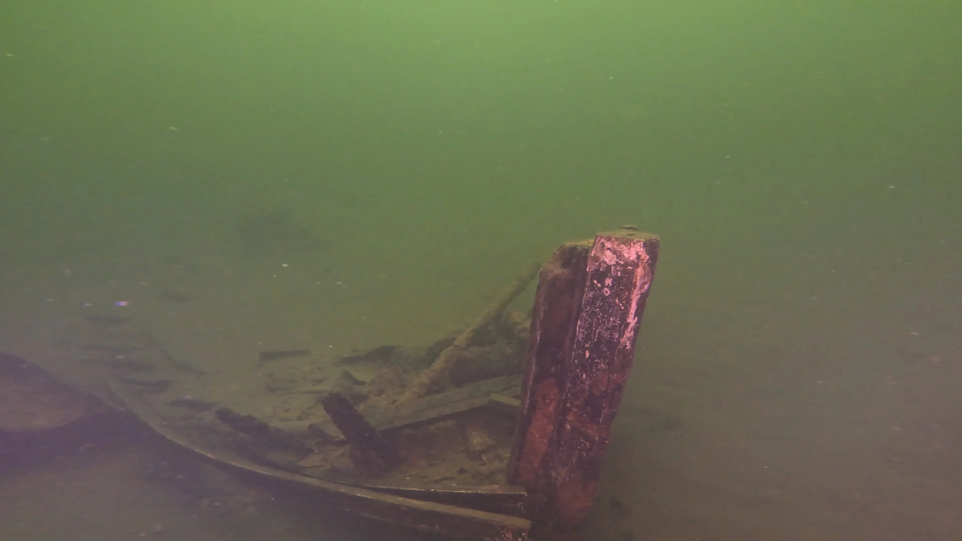 28' Collapsed Wooden Boat Wreck (LU069), Lake Union, Seattle, WA — photo 2 of 29