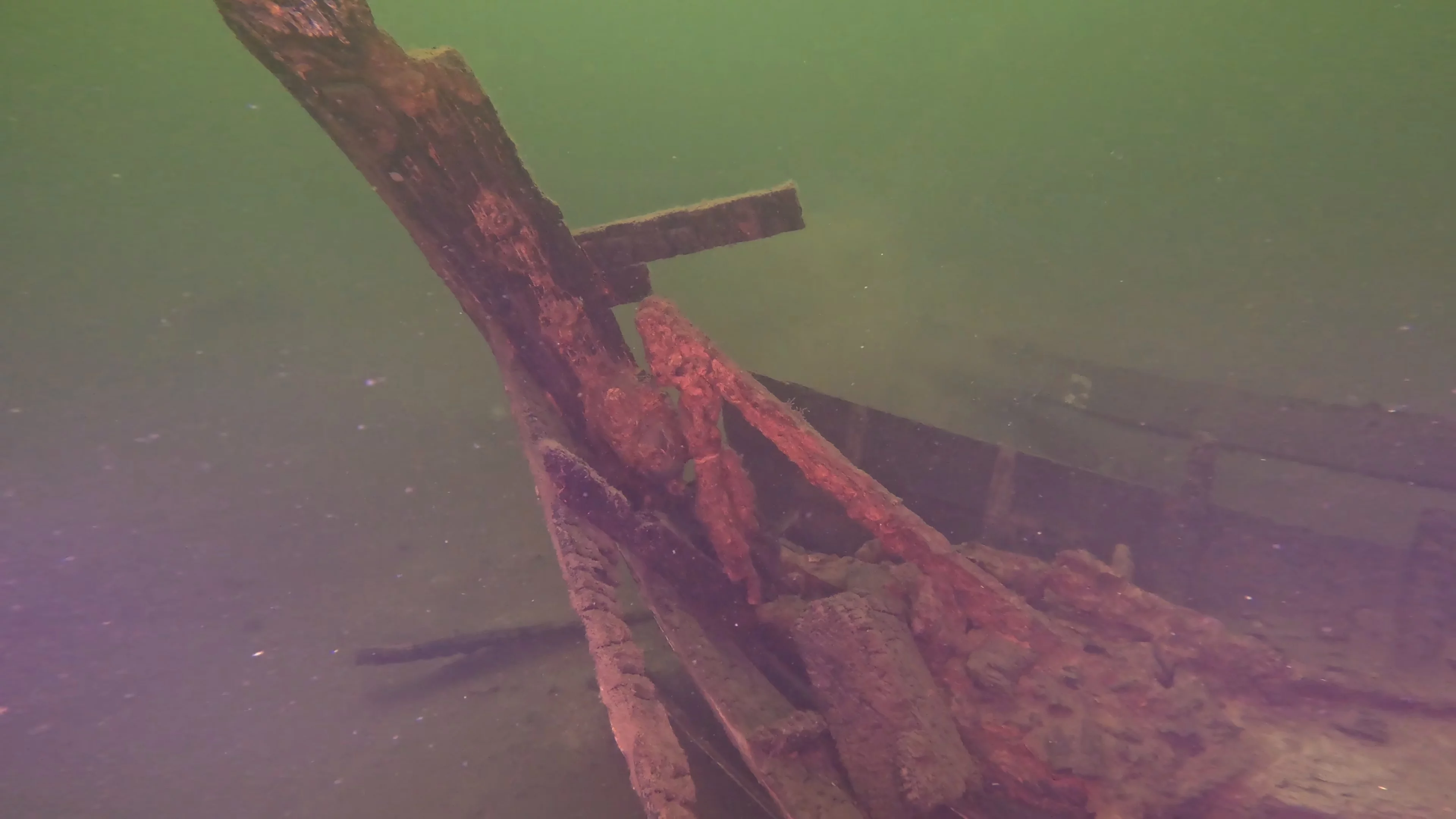 28' Collapsed Wooden Boat Wreck (LU069), Lake Union, Seattle, WA — photo 17 of 29
